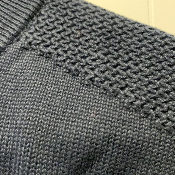 Tommy Hilfiger Flag Logo Zip Knit Sweater in Navy XXL - Picture 5 of 7